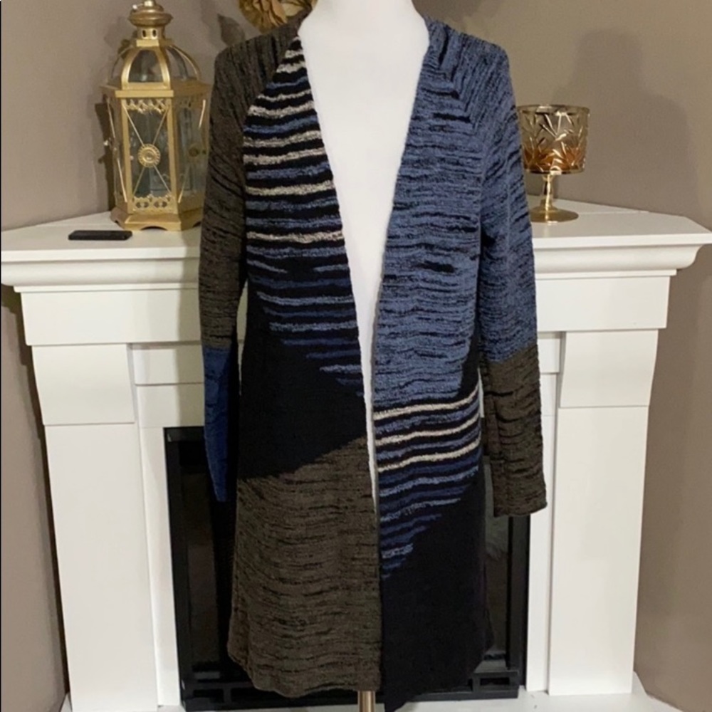 Nic + Zoe Cardigan sweater color block - Picture 7 of 11